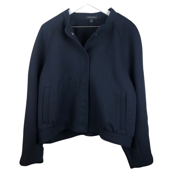 Ann Taylor Twill Bomber Jacket‎ - Picture 6 of 14